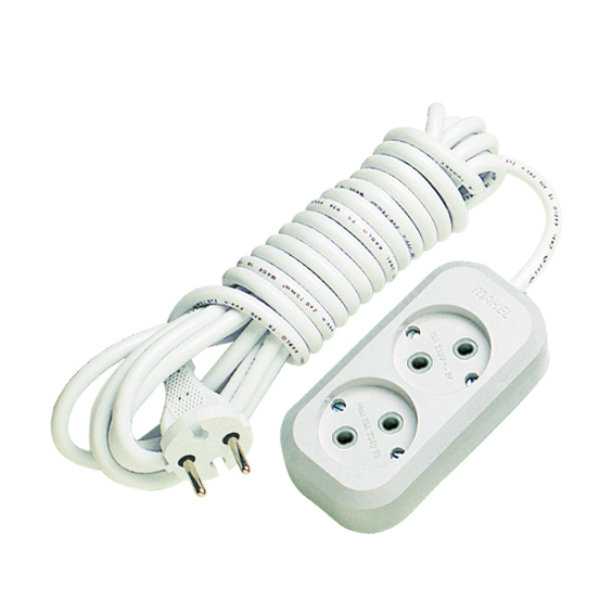 Подовжувач Makel без заземлення 2 гн. білий 3 м MGP103